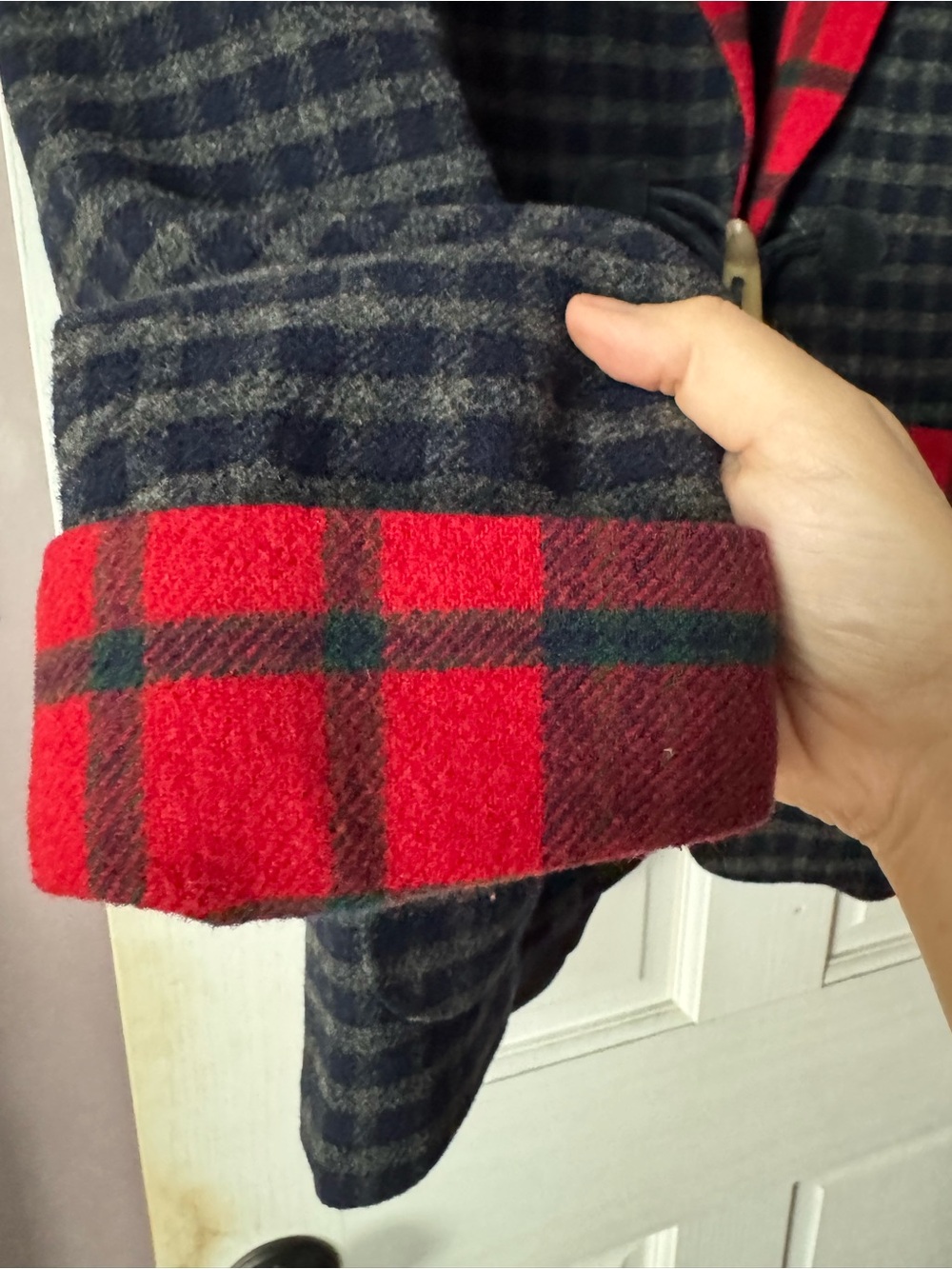 Lauren Ralph Lauren Authentic Dry Goods Vintage Wool Plaid Blazer large 1990s - Picture 15 of 15